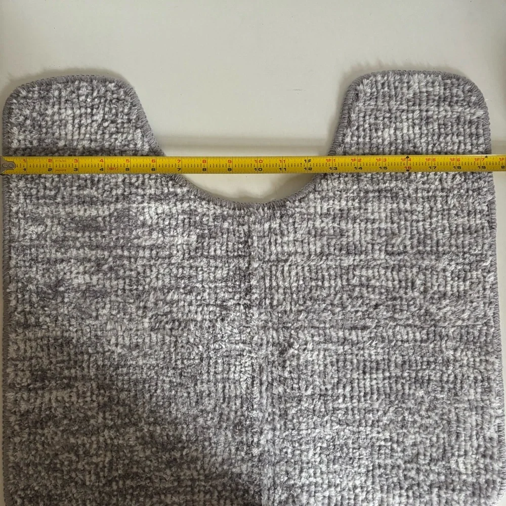 Daiso Gray Bathroom Toilet Mat